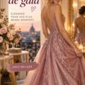 Femme portant une robe de gala élégante lors d'un événement élégant, mettant en valeur la mode festive.