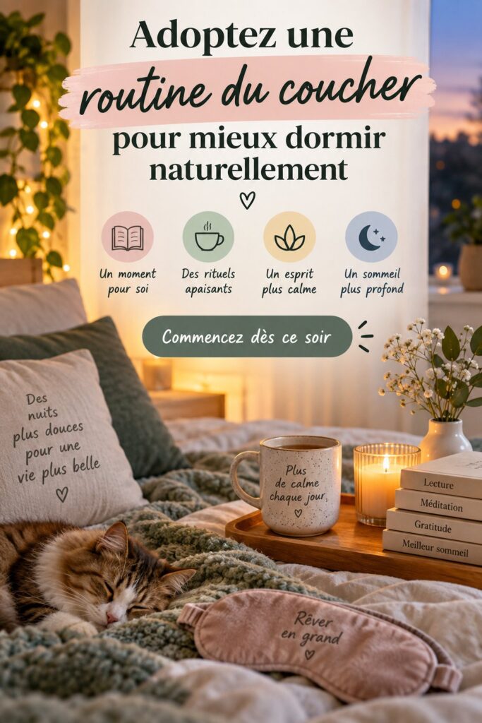 Un enfant lisant un livre dans son lit avant de dormir, symbolisant une routine apaisante du coucher.