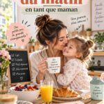 Maman préparant le petit déjeuner pendant sa routine matinale