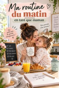 Maman préparant le petit déjeuner pendant sa routine matinale