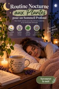Infusion de plantes relaxantes pour un sommeil réparateur