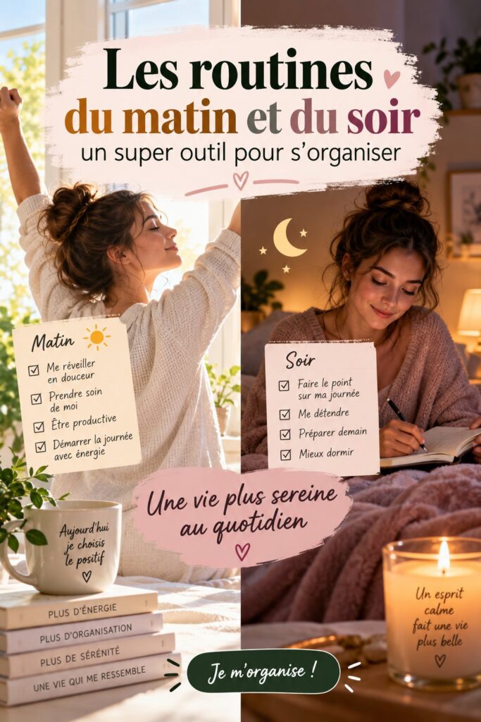 Image illustrant une famille en train de suivre une routine matinale