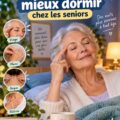 Un senior pratiquant des tapotements apaisants pour améliorer son sommeil.