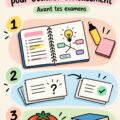 Étudiant concentré en train de réviser dans un environnement calme et organisé