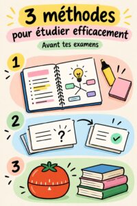 Étudiant concentré en train de réviser dans un environnement calme et organisé