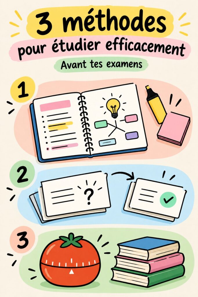 Étudiant concentré en train de réviser dans un environnement calme et organisé