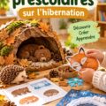 Activités ludiques pour enfants sur l'hibernation avec des illustrations de différents animaux.