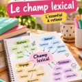 Élève en train de réviser le champ lexical pour le DNB de français