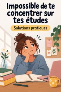 Un étudiant assis à un bureau, concentré sur ses livres et ses études.