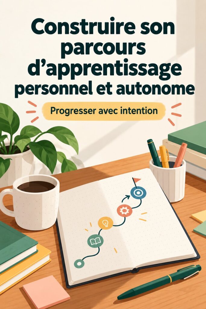 Personne réfléchissant à un parcours d'apprentissage personnel