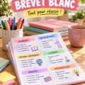 Fiche de révision pour le brevet blanc avec des points clés à retenir.