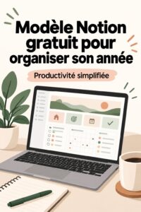 Capture d'écran d'un modèle Notion gratuit pour une organisation efficace en 2025