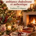 Une table décorée pour Noël avec des éléments de décoration française