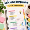 Mains tenant des notes colorées pour une meilleure organisation d'apprentissage.