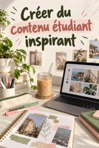 Espace de révision organisé avec du matériel scolaire coloré et inspirant.