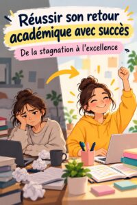 Étudiant concentré sur ses études avec des livres et un ordinateur.