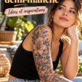 Un exemple de tatouage demi-manche artistique sur peau claire.