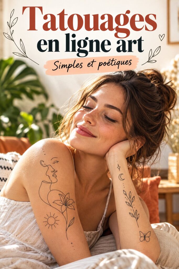 Un écran d'ordinateur affichant des designs de tatouages artistiques en ligne.
